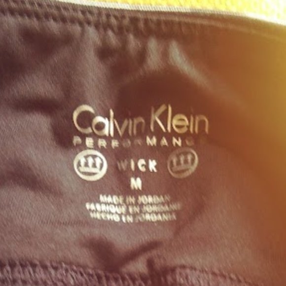 Calvin Klein Performance Wick Black/White Pockets Workout pants Sz Med - Picture 5 of 7